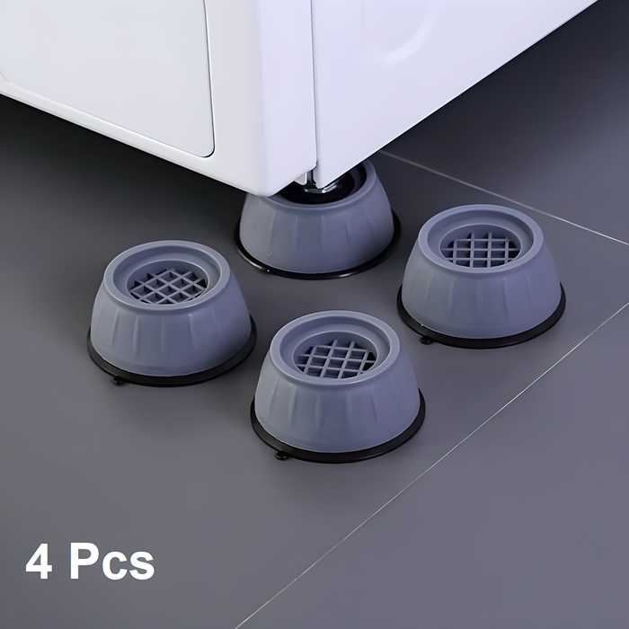 Anti-vibration Pads For Washing Machine - 4 Pcs Shock Proof Feet For Dryer, Kitchen, Washer, Dryer, Table, Chair, Sofa, Bed (4 Units)